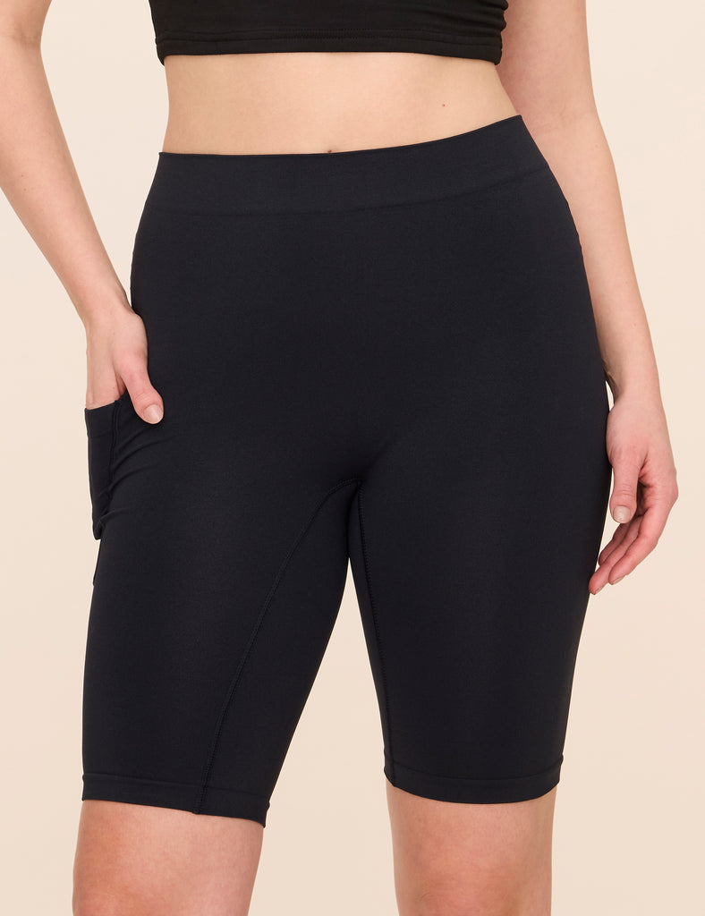Cargo Anti-Chafe 9 inch Black Cargo Pocket Shorts for women
