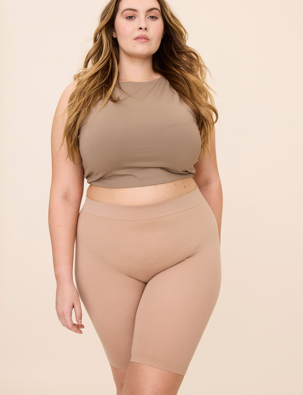 The Cotton 9" Almond Thigh Society
