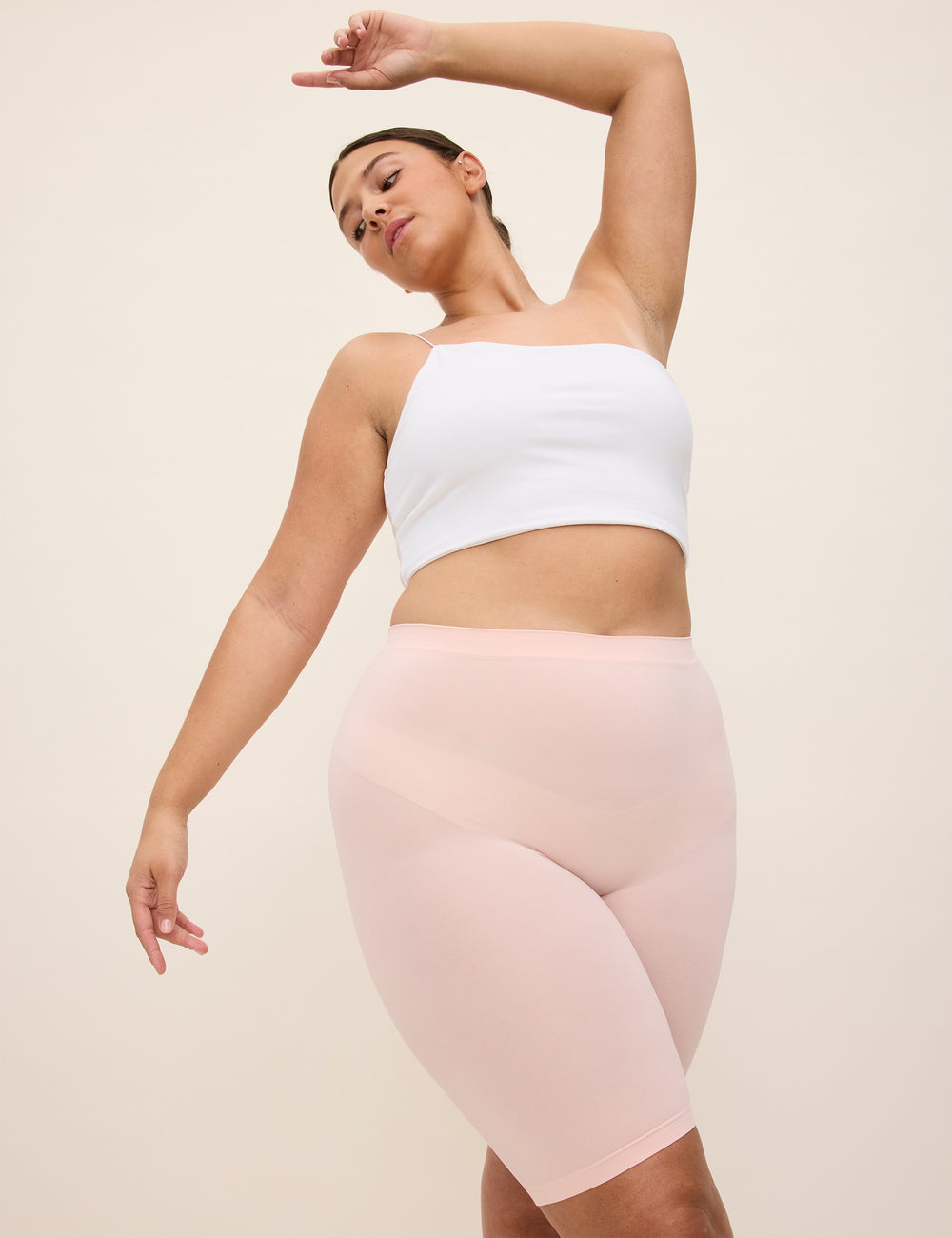 The Staple Shorts - 9" - Ballet - 5XL/6XL - Semi-sheer | Thigh Society The Staple Shorts - 9" - Ballet - 5XL/6XL - Semi-sheer | Thigh Society