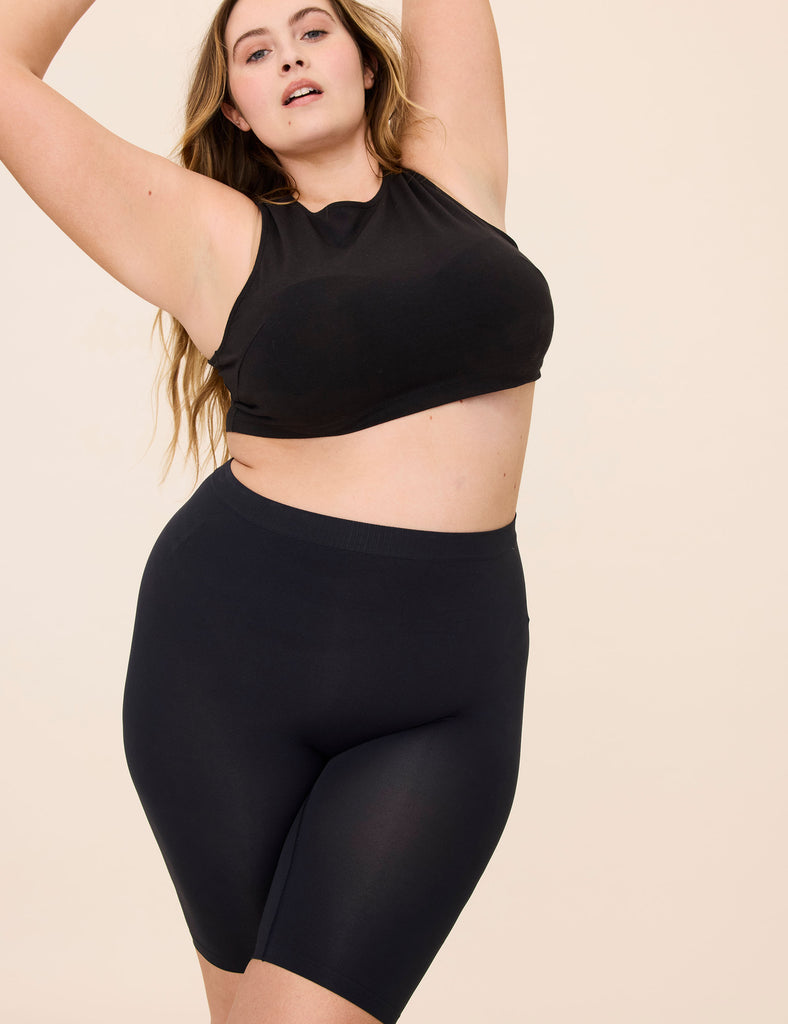 Seamless Under Shorts Women Dresses 9 Black | Thigh Society