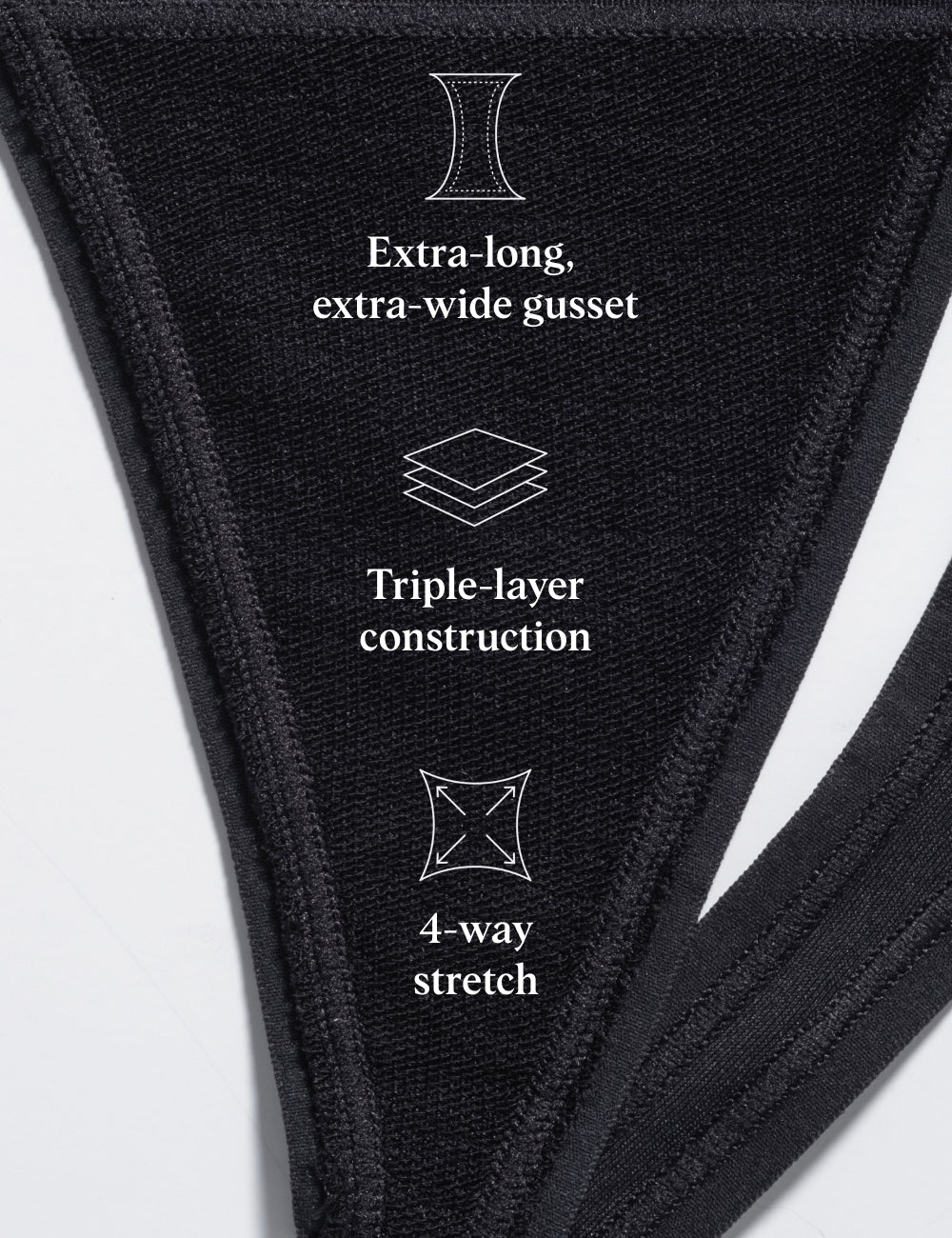 WhispAir Cooling™ Thong Black Thigh Society
