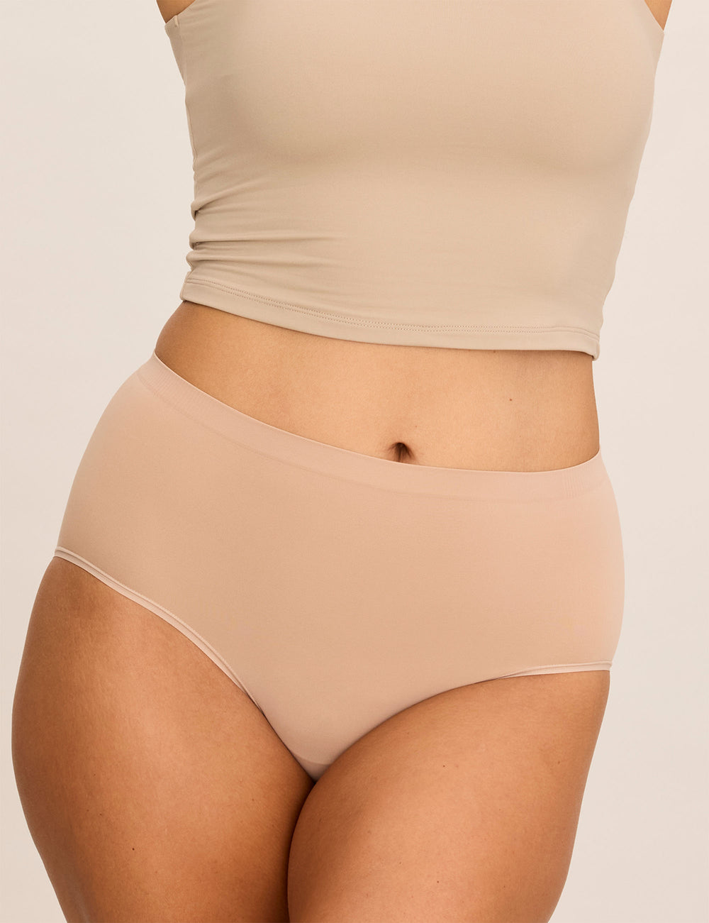 WhispAir Cooling™ Brief Almond Thigh Society